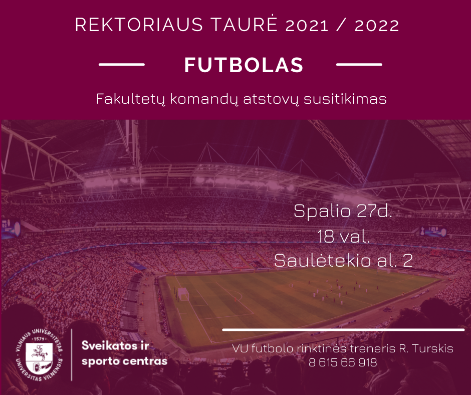 RT futbolas fakultetu atstovu susitikimas