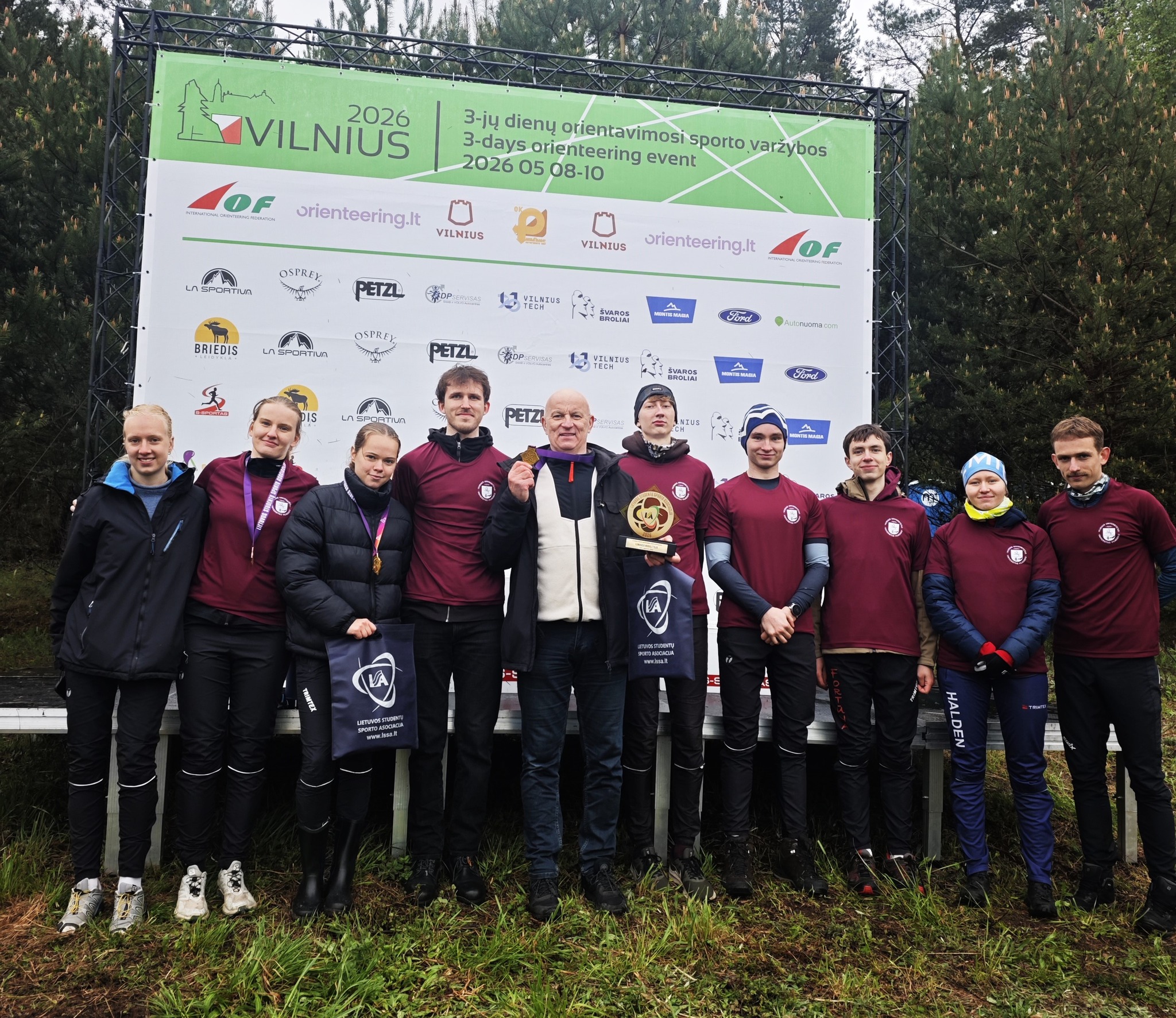 VU komanda Lietuvos studentų orientavimosi sporto čempionate