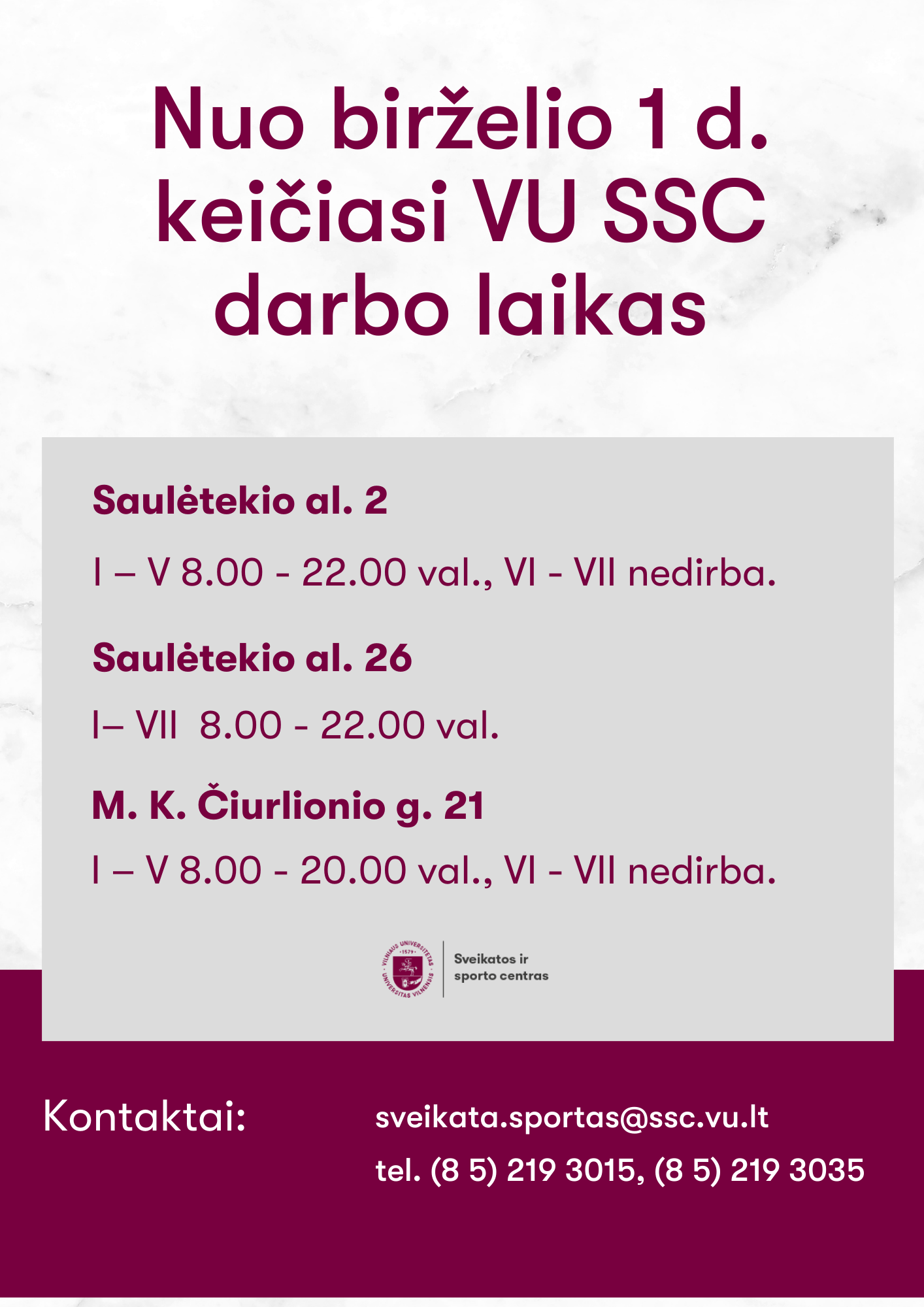 Keičiasi darbo laikas