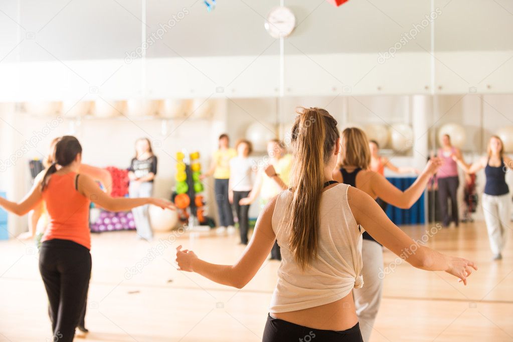 depositphotos 37925571 stock photo dance class for women