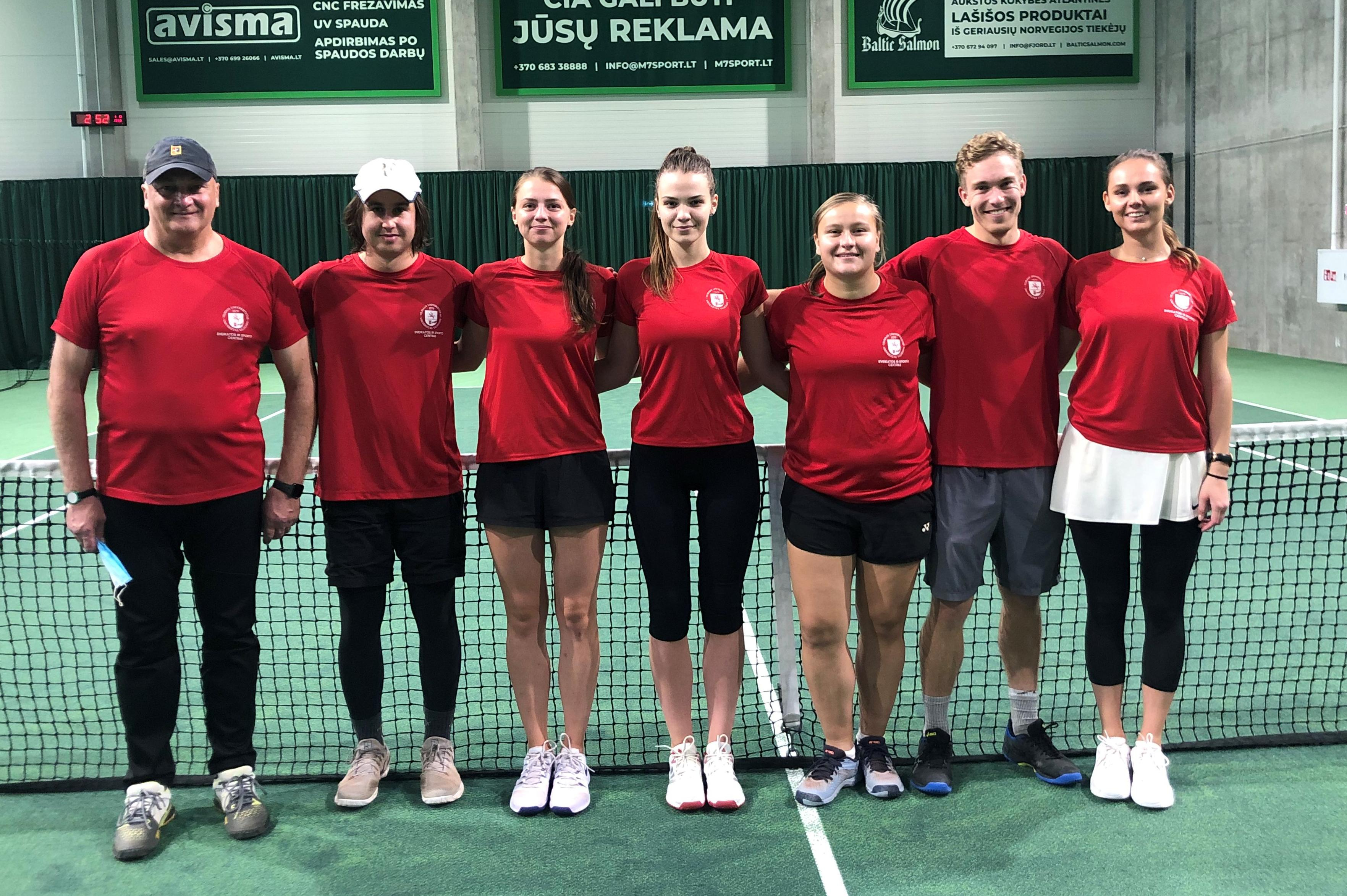 VU teniso komanda 2023 tenisas