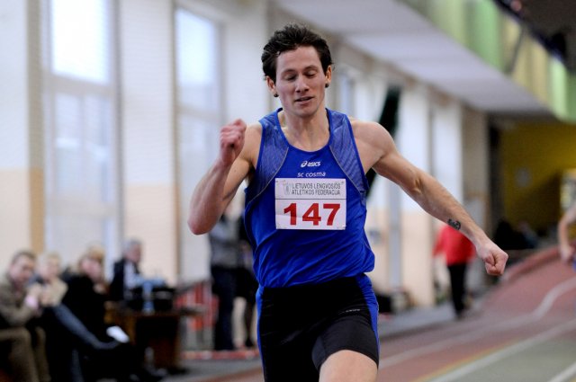 400 m bėgimo rungties II v. laimėtojas A. Kulnis, nuotrauka A. Pliadžio