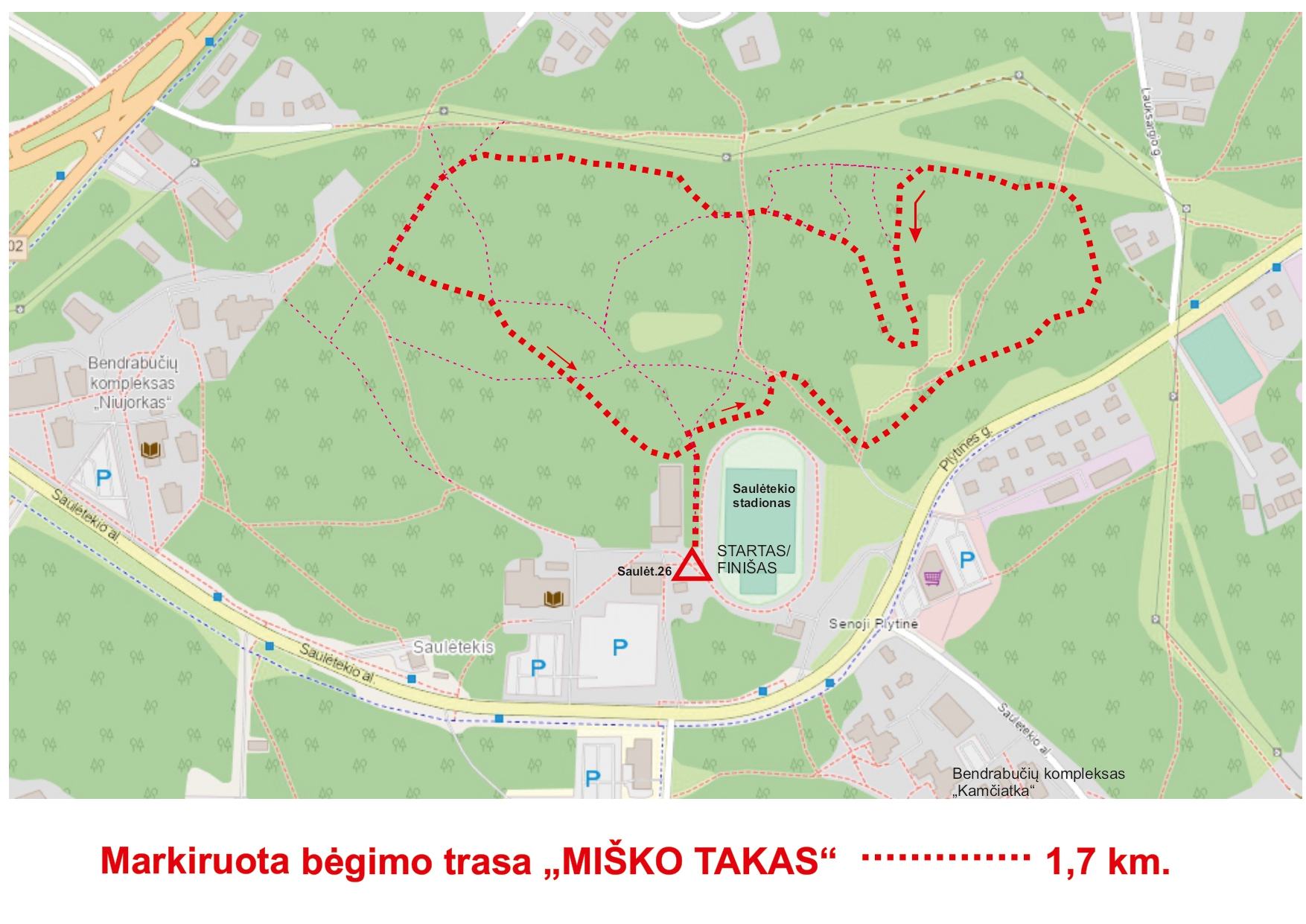 ŽEMĖLAPIS bėgimo trasa 17 km page 0001